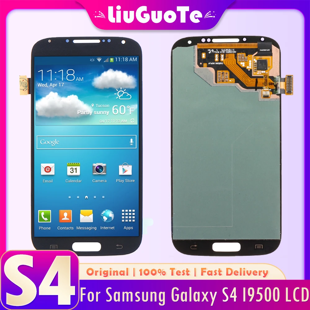 100% Оригинальный 5 0 "для Samsung Galaxy S4 i9500 i9505 i9506 i337 сменный ЖК-дисплей с сенсорным