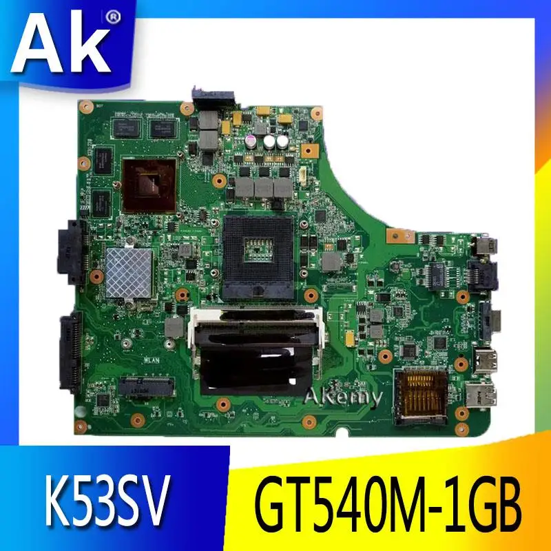

Материнская плата AK K53SV для ноутбука ASUS K53SM K53SC K53S K53SJ P53SJ A53SJ, протестированная оригинальная материнская плата 3,0/3,1