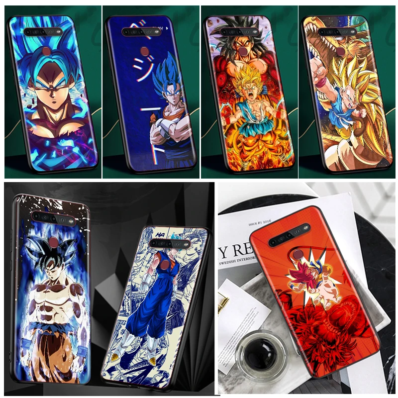 

Goku Dragon Ball Anime Phone Case Black For LG Q60 V60 V50S V50 V40 V30 K92 K71 K61 K51S K41S K50S K22 G8 G8X G8S ThinQ