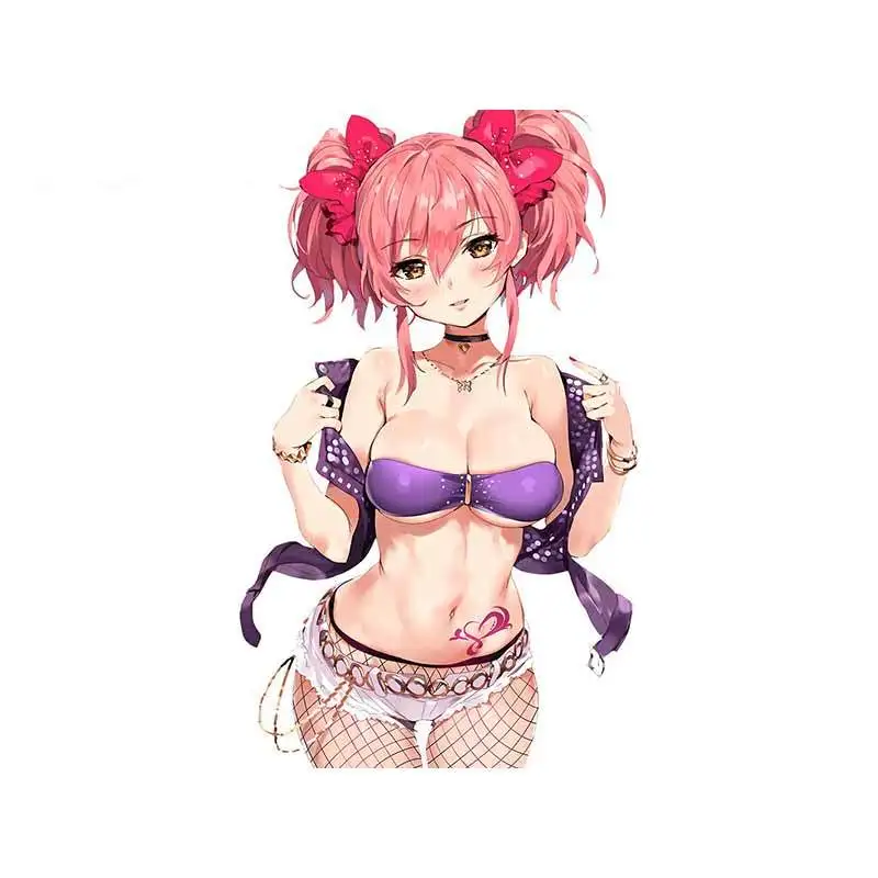 

Interesting Sexy Anime Pink Hair Girl Car Styling Stickers Car Motorcycle Sticker Waterproof Decal Laptop Vinyl DecalsPVC13x10cm