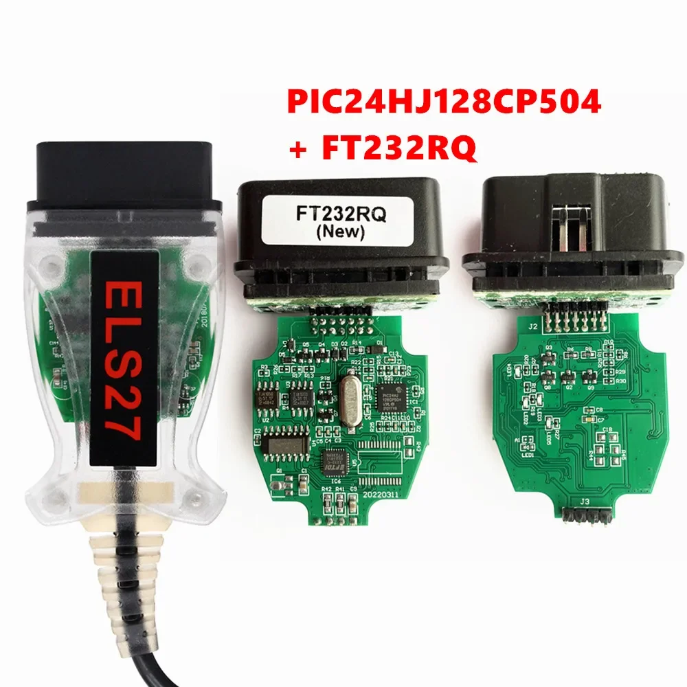 

V2.3.8 ELS27 FORScan зеленая печатная плата PIC24HJ128GP + FTDI микрочип Многоязычная работает ELM327 & J2534 Pss-Thru для Mazda