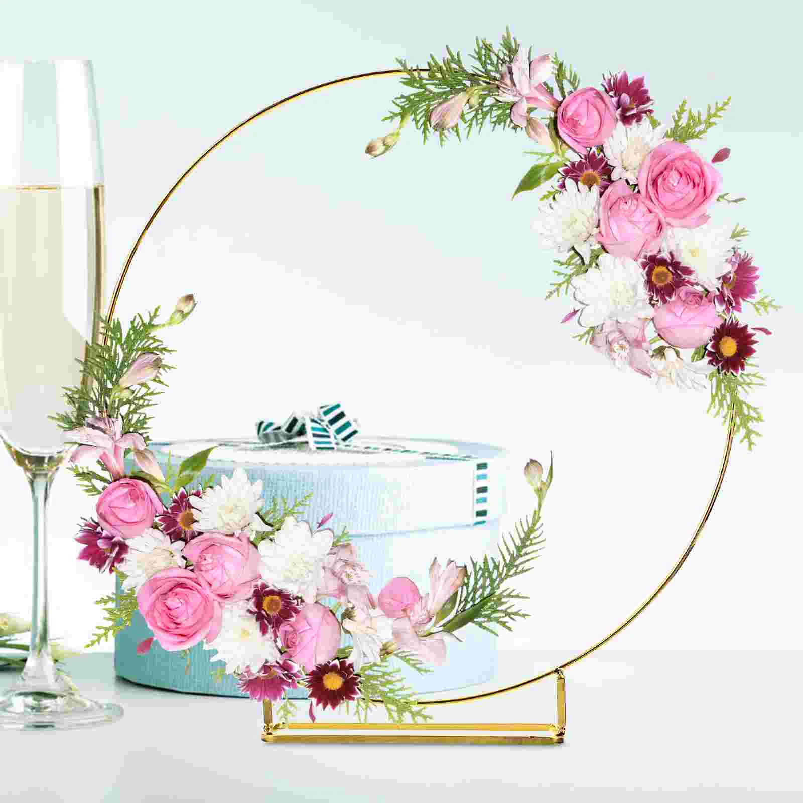 Декор металлический венок рамка обруч для вечеринки центральная часть кованое