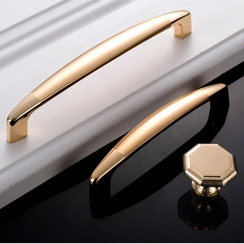 VARMSTUGA европейские золотые ручки для шкафа из цинкового сплава кухонного ящика 128