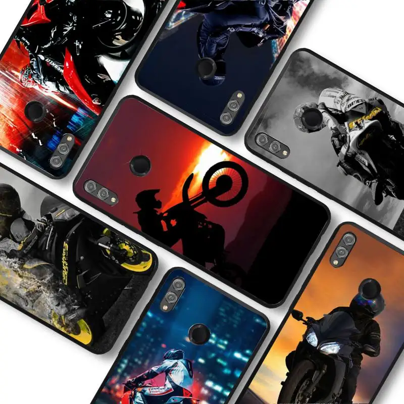 

Moto Cross Motorcycle Sports Phone Case For Huawei honor 10Lite 10i 20 8x 10 Funda for Honor 9lite 9xpro Back Coque