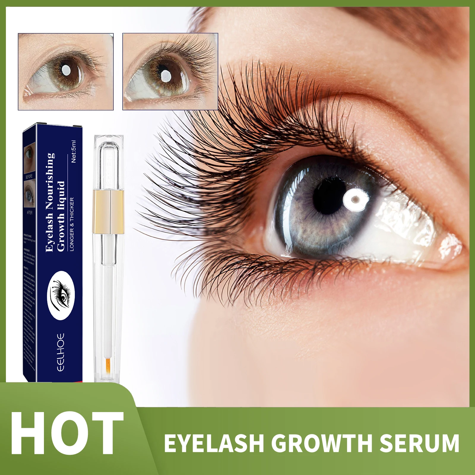 

Fast Eyelash Growth Serum Eyelashes Eyebrows Enhancer Lash Lift Lengthening Nourishing Fuller Thicker Lashes Treatment Eye Care