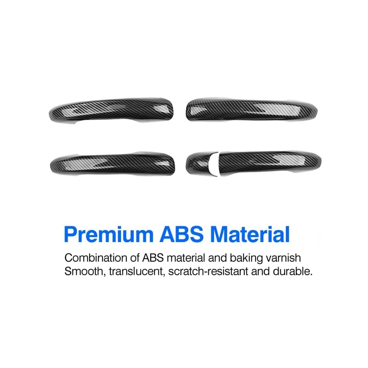 4 шт. накладки на дверную ручку автомобиля из углеродного волокна для Mercedes Benz a B C E