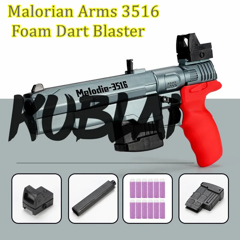KUBLAI Cyberpunk 2077 Malorian Arms 3516 Foam Dart Blaster |