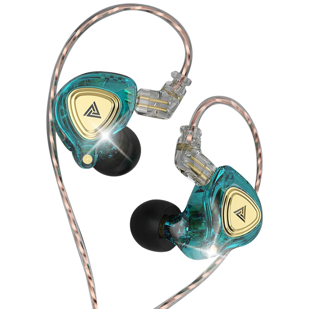 

QKZ ZX3 Wired Earphones Noise Reduction In-ear Headphone Voice Calling Sports Walking Headset Black Without Mic