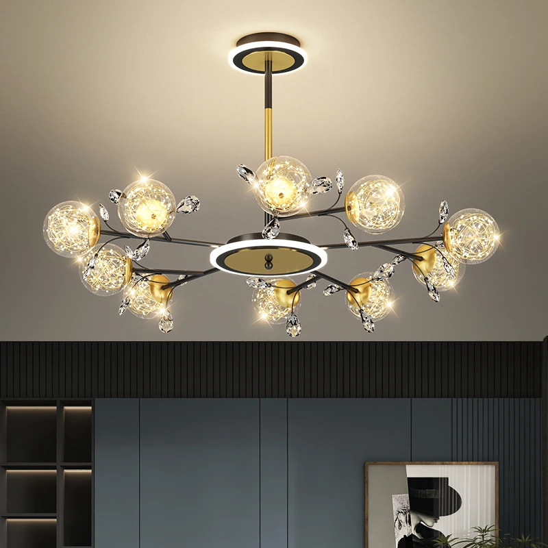 

Nordic Postmodern Chandelier lights For Livingroom decoration bedroom G9 Bulb crystal led Chandelier Hanging chandelier lighting