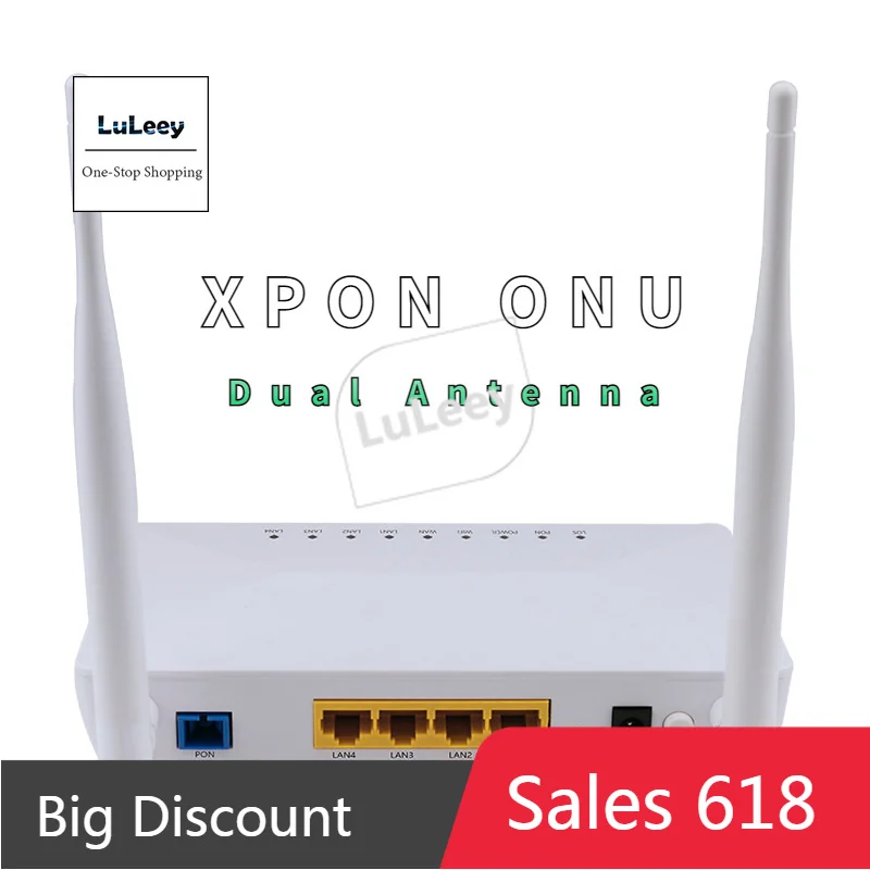 

XPON ONT 4 порта ONU беспроводной GPON или EPON двойная антенна 1,25g/2,5g 1ge 3Fe 1fxs WiFi xpon оптоволоконное терминальное оборудование ONT ZTE