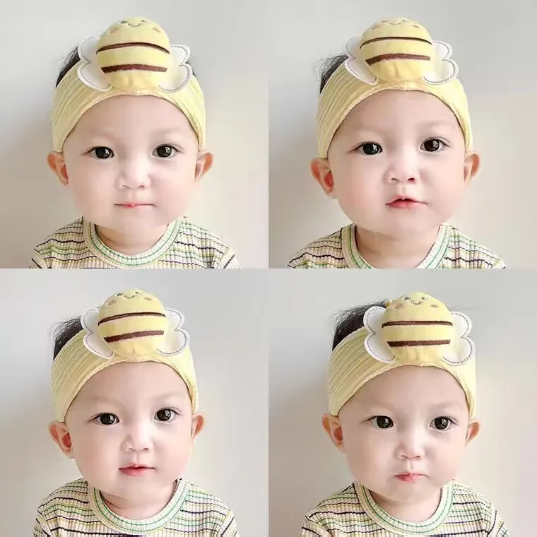 

Infant Baby Girls Headband Cartoon Bee Toddler Kids Hair Band Newborn Elastic Headwear Cute Fashion Headwrap Hair Accessories