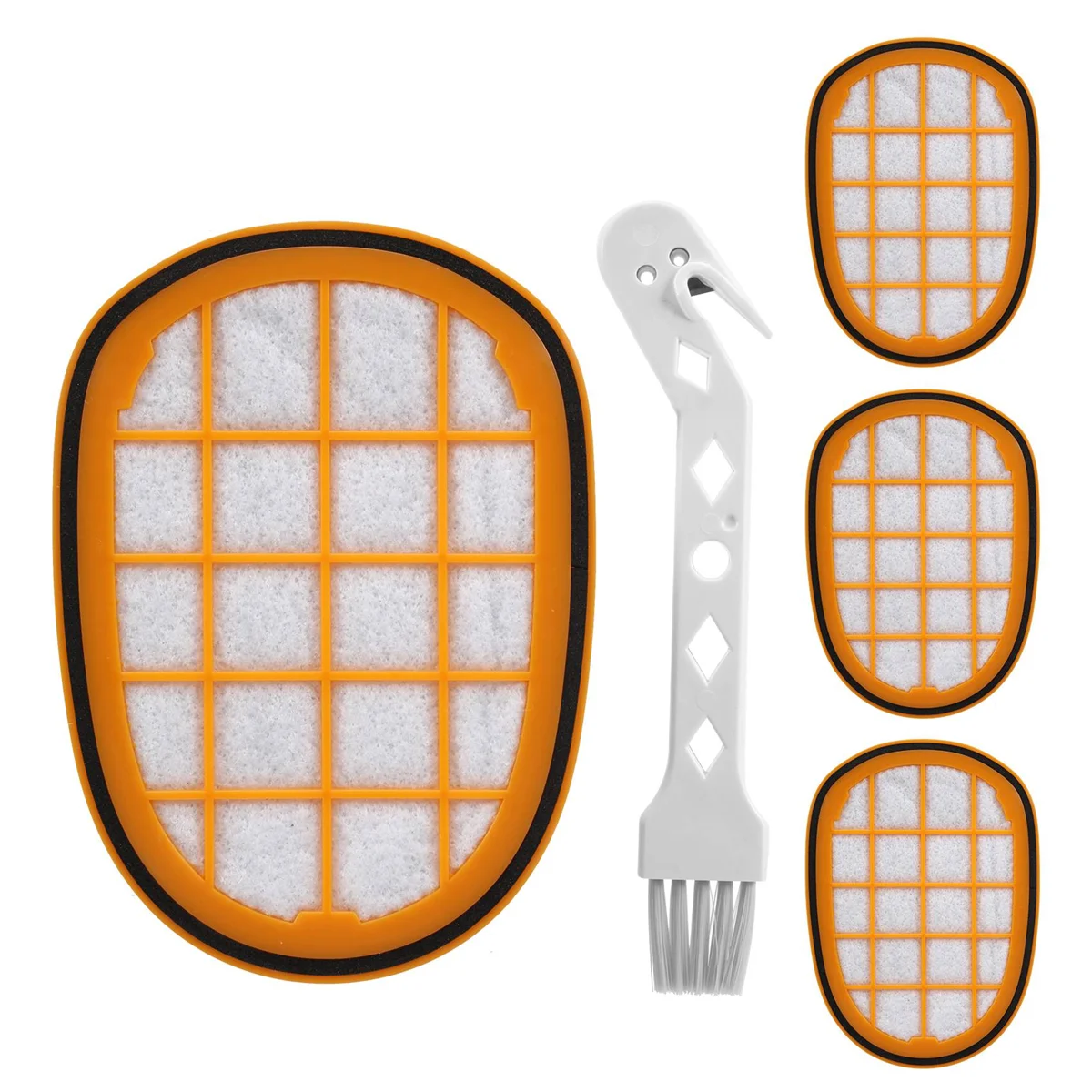 4 Pack Filters for Philips SpeedPro Max Aqua Handheld Vacuum Cleaner FC6812 FC6813 FC6822 FC5005/01 Replacement