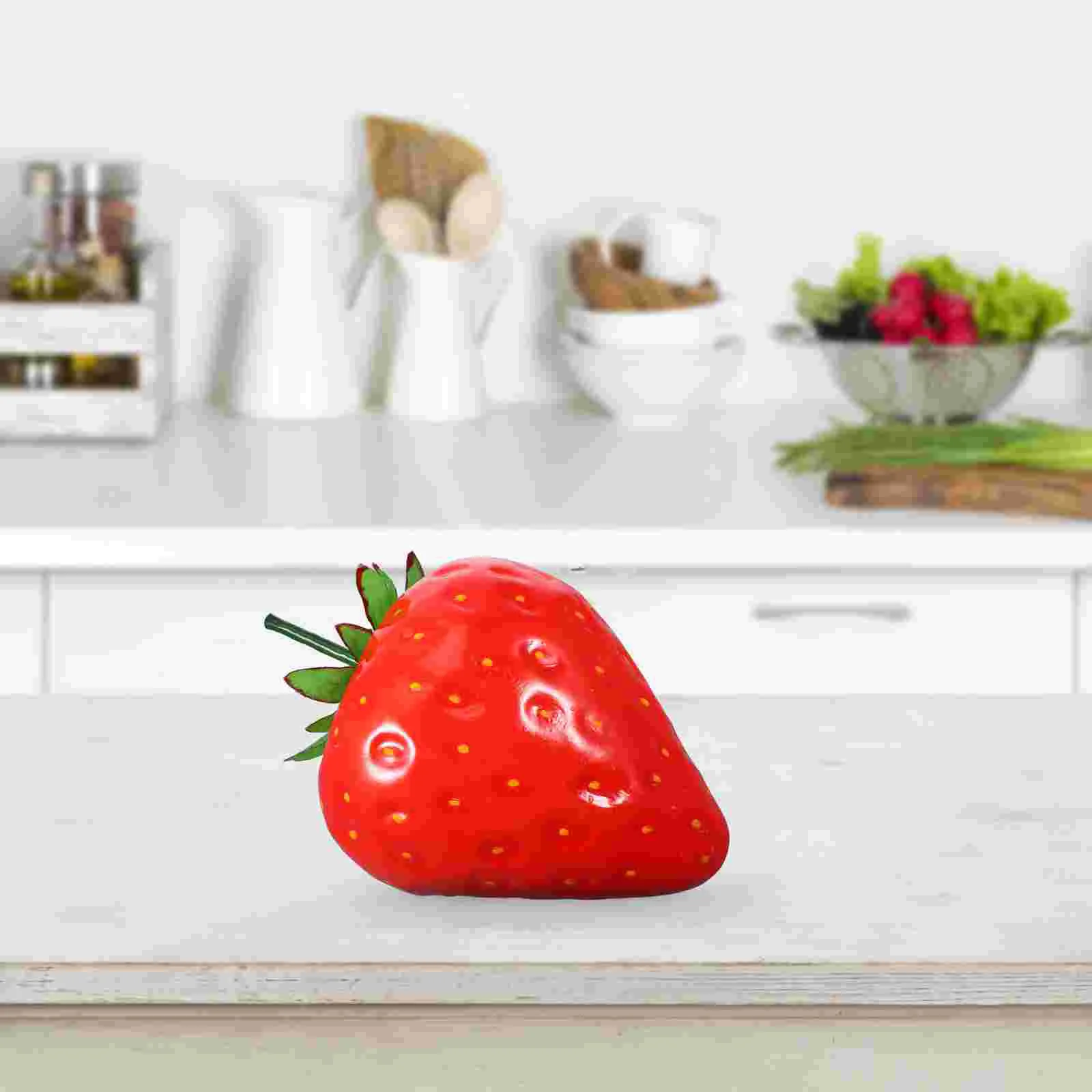 1 шт. очень искусственная клубника имитация клубники декор декоративный предмет