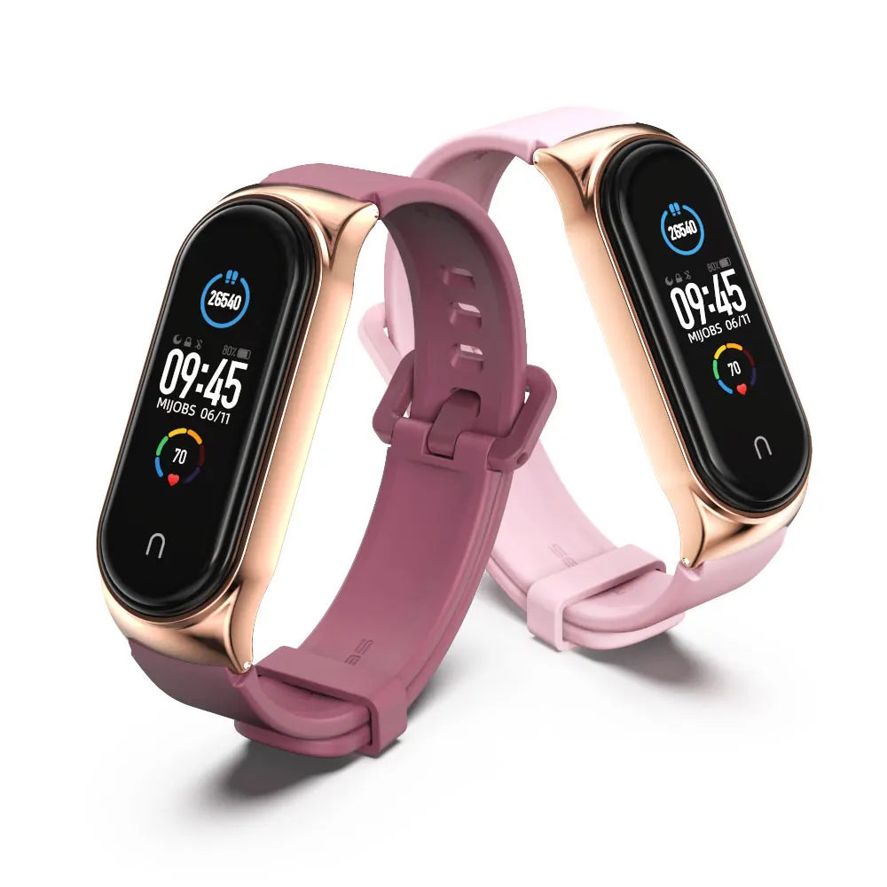 

Strap for Mi Band 5 6 Metal Milanese Bracelet On Mi Band 4 Wristband for Amazfit Band 5 Mi Band 3 Strap For Xiaomi Miband 5 4