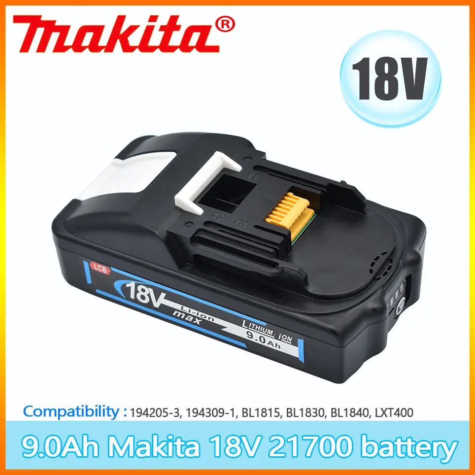 

9000mAh Makita 18V BL1830 BL1840 9.0Ah 21700 Li-Ion Batterij Voor Makita Vervangbare Accessoires Voor Elektrische Gereedschap