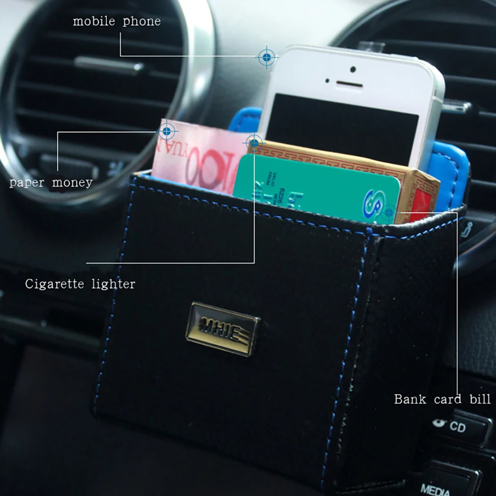 Шкатулка из овечьей кожи для автомобильного хранения автомобильный Органайзер