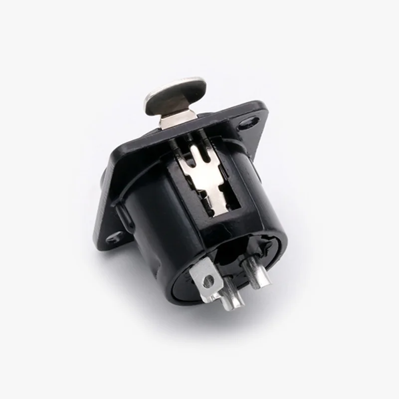 100 шт. XLR микрофонный проводной разъем 3-полюсный никелированный Штекерный
