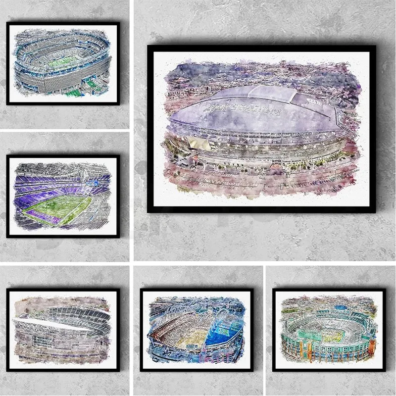 Живопись на холсте Аquarela для спорта