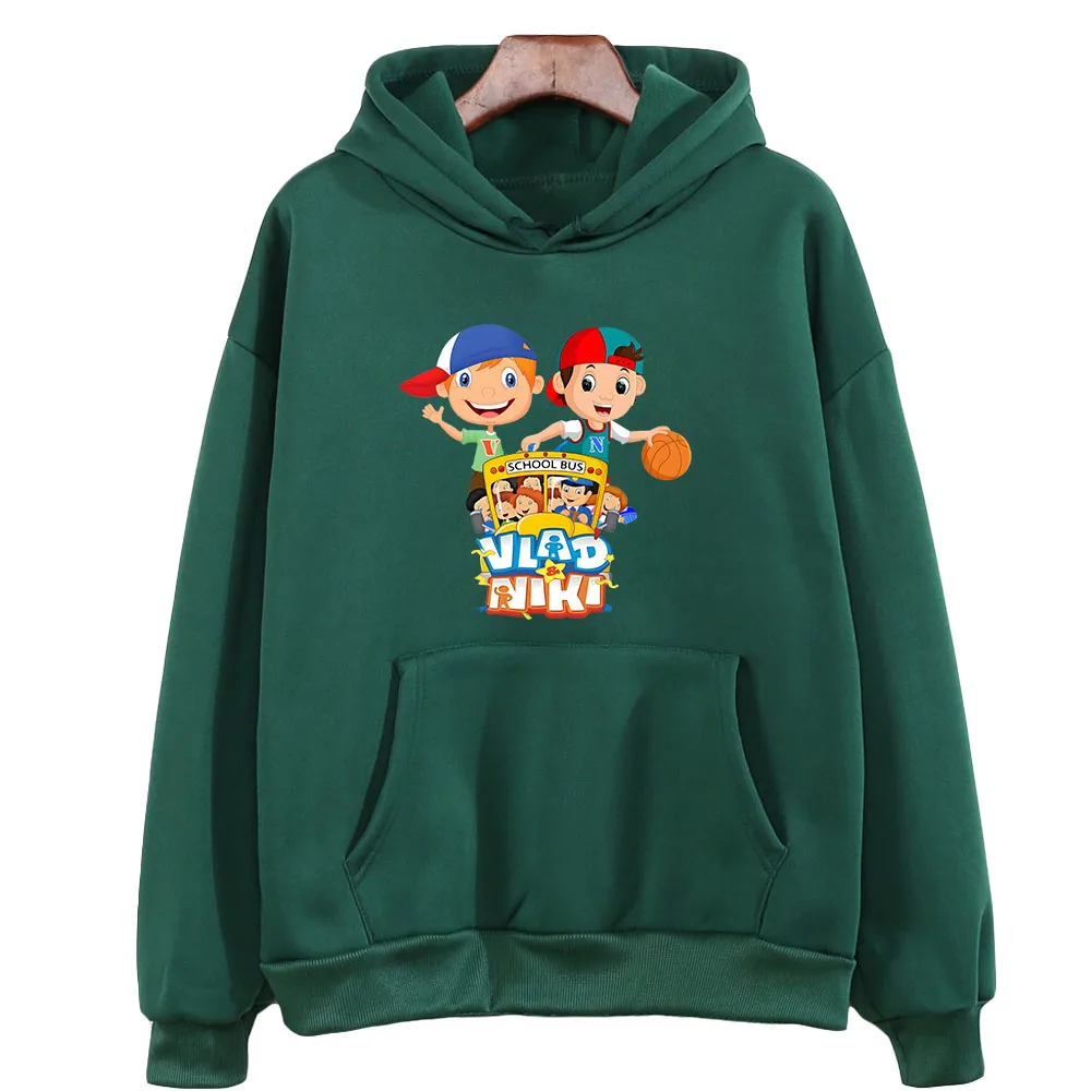 

Vlad and Niki Printing Hoodies Kids Hooded Sweatshirts Casual Long Sleeve Fleece Pullovers Winter Baby Boys Clothes Girls Hoodie