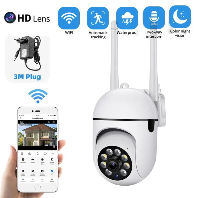 

HD 3MP IP Camera Tuya Smart Outdoor Home Security Auto Tracking AI Human Detection Camera WIFI CCTV Surveillance Security Camera