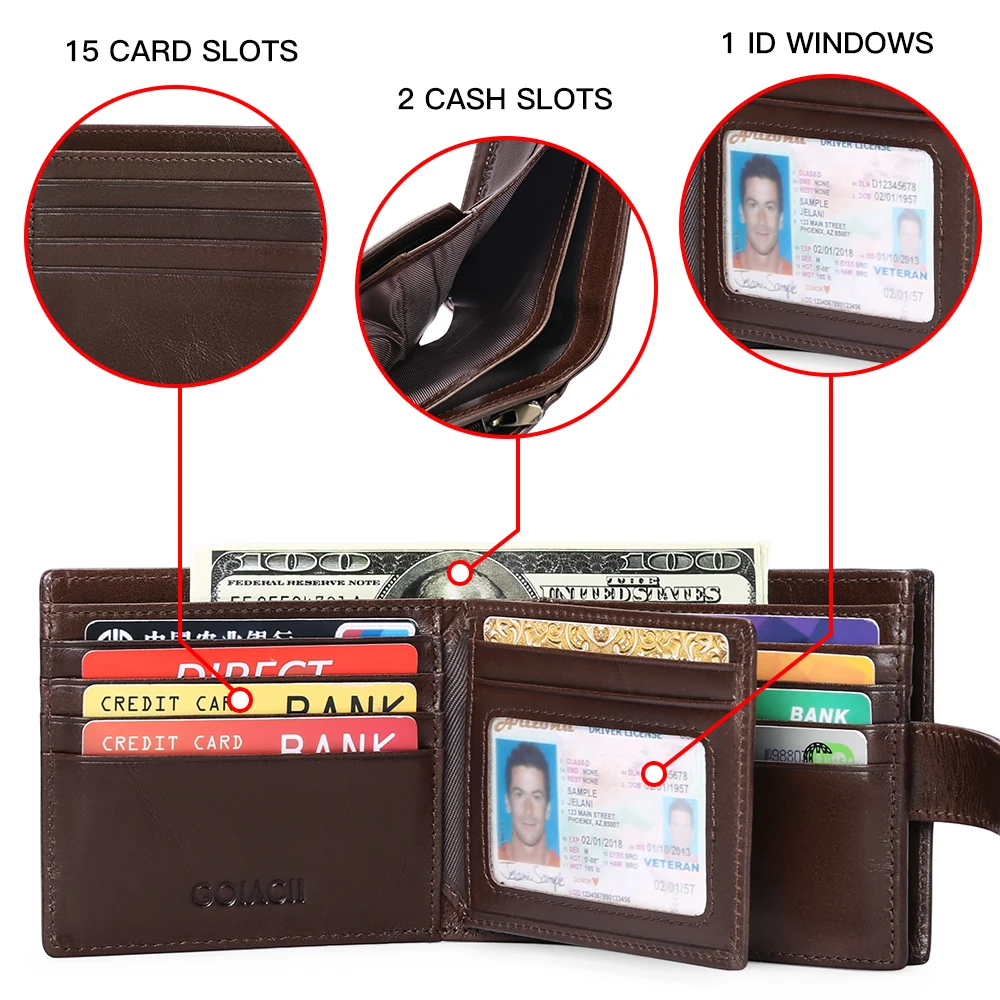 New Casual Men Wallet Short Slim Card Holder Genuine Leather Male Wallet Simple Zipper Purse Men's Purses