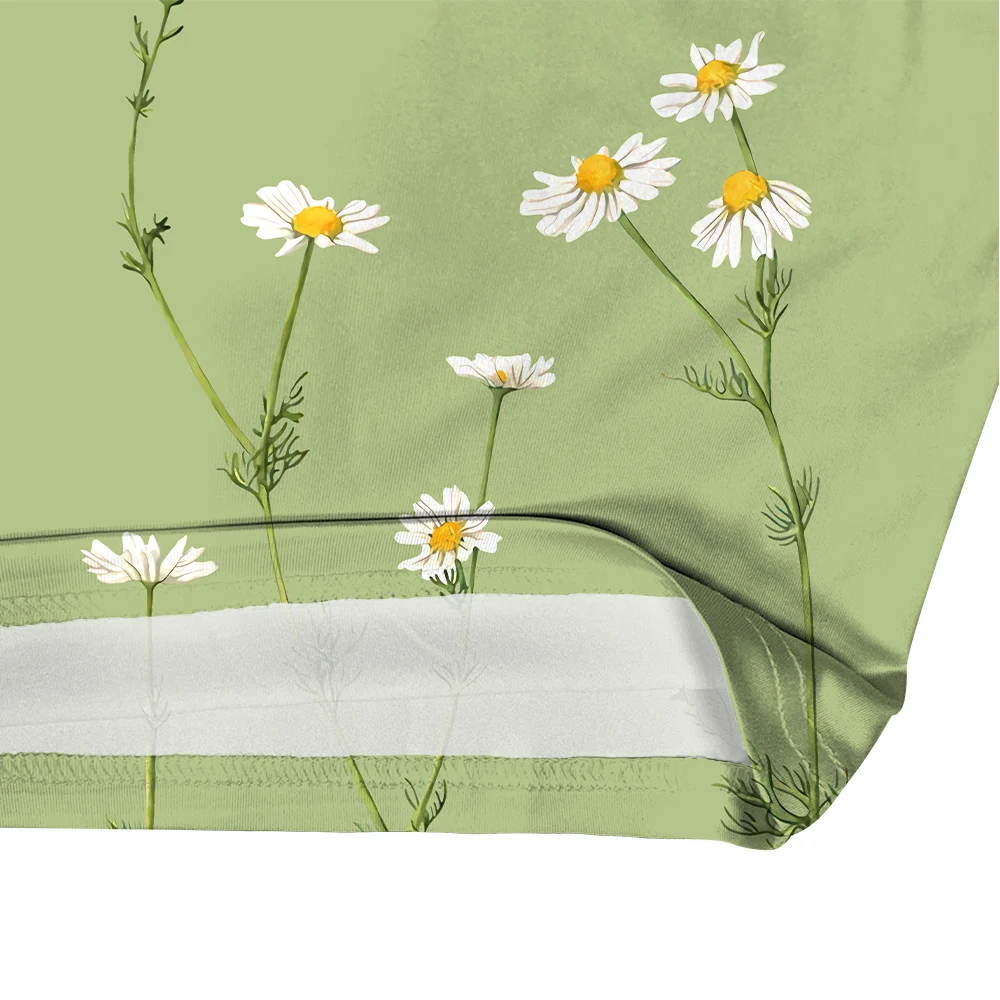 Женское платье свободного кроя CLOOCL повседневное зеленое с коротким рукавом