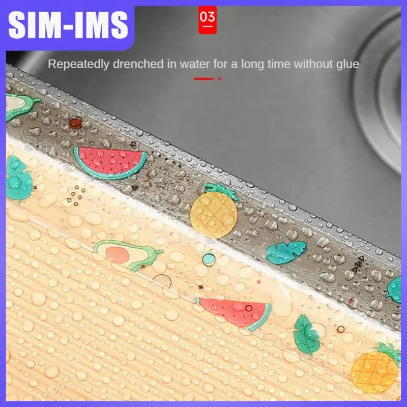 

Free Cutting Oil-proof Kitchen Joint Sealing Strip Water-proof Toilet Sticker Beauty Sewing Paste Mildew-proof Pvc Sticker 320mm