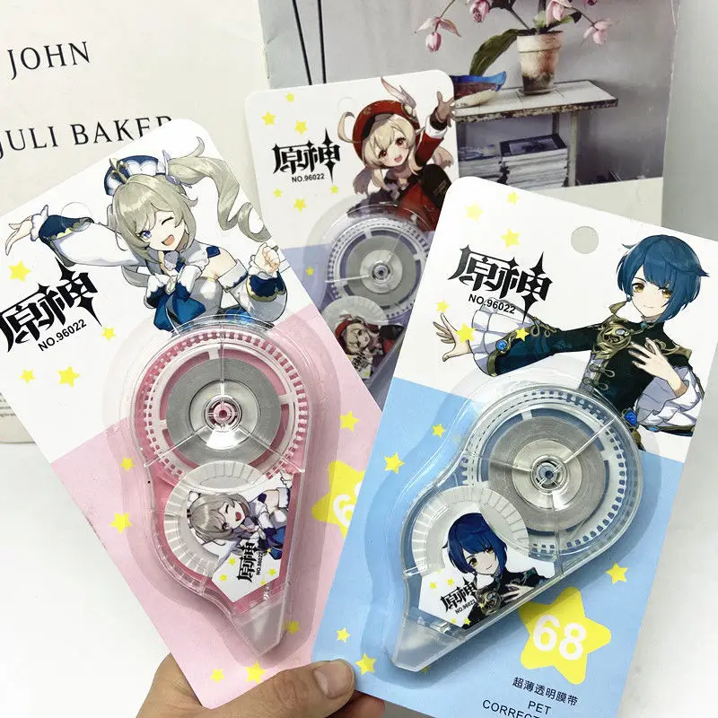

Genshin Impact cartoon animation large-capacity correction tape with high-value students to modify typo corrector kawaii