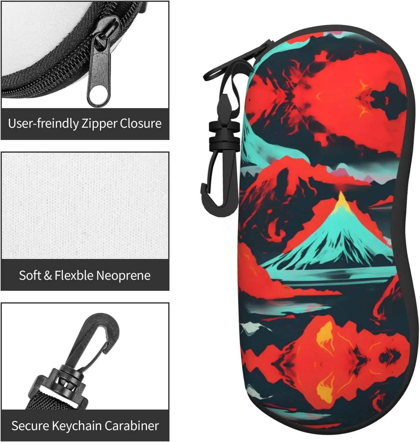 Солнцезащитные очки с узором в виде фейерверка мягкие переносные неопреновые на