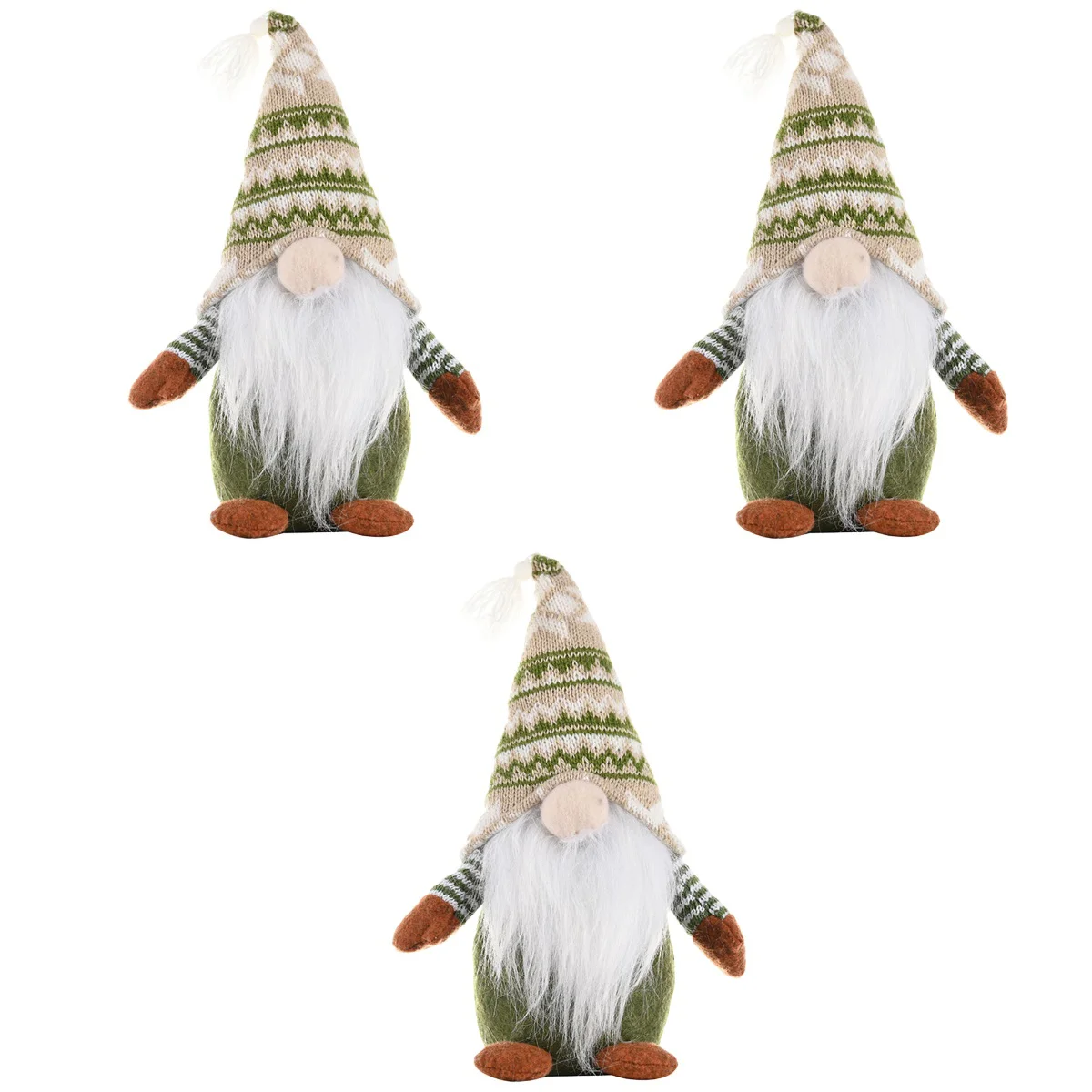 

3pcs Tabletop Centerpiece Gnome Christmas Party Favor Gnome Adornment Decor for Xmas