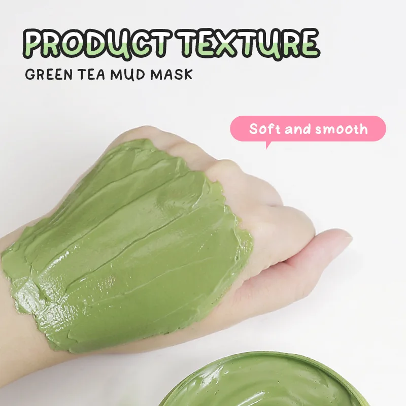 Фото Грязевая маска Очищающая увлажняющая маска для контроля жирности Удаление черных точек Очищающая грязевая маска Аппликатор Грязевая маска №3