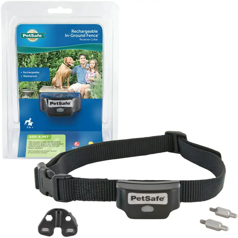 

In-Ground Fence Receiver Collar for Cats & Dogs, Waterproof, Tone & Static