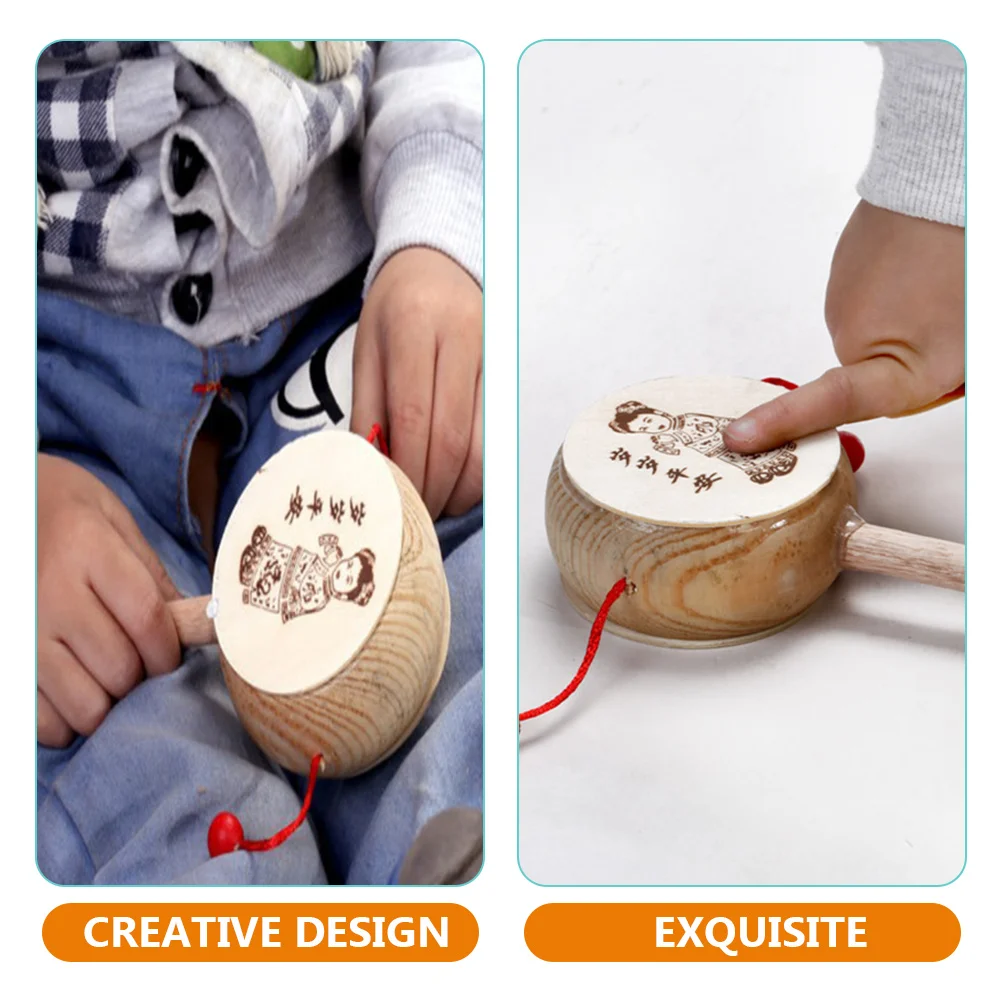 6 шт. погремушки детские игрушки барабан ручные барабаны для детей печать
