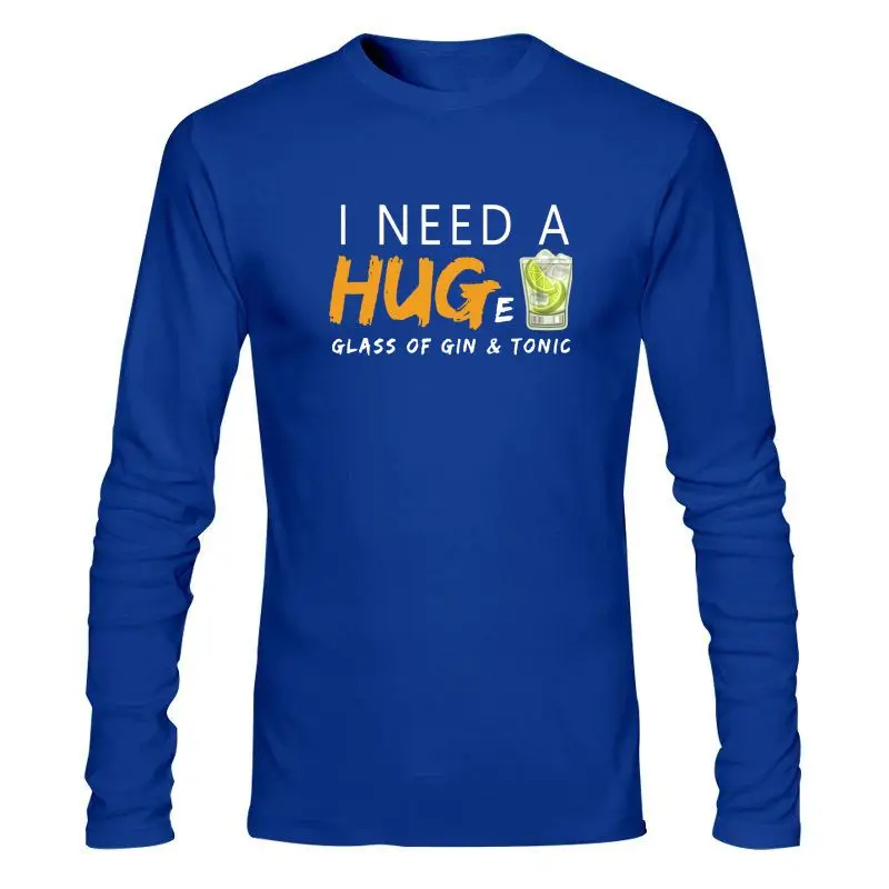 Мужская одежда новинка мне нужно обнимать огромное стекло Джин и тоник мужские