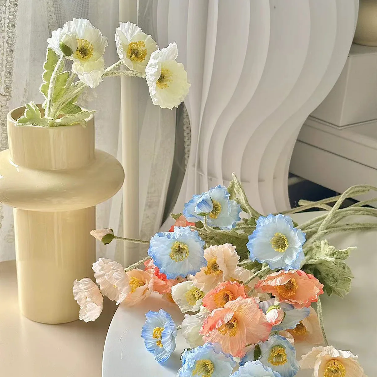

Photography Props Home Furnishings Living Room Bouquet Decoration Pendant High End 10Pcs Lcelandic Yumeiren Simulation Flower