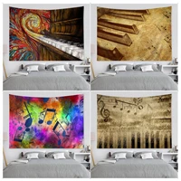 piano letter print diy wall tapestry art science fiction room home decor home decor