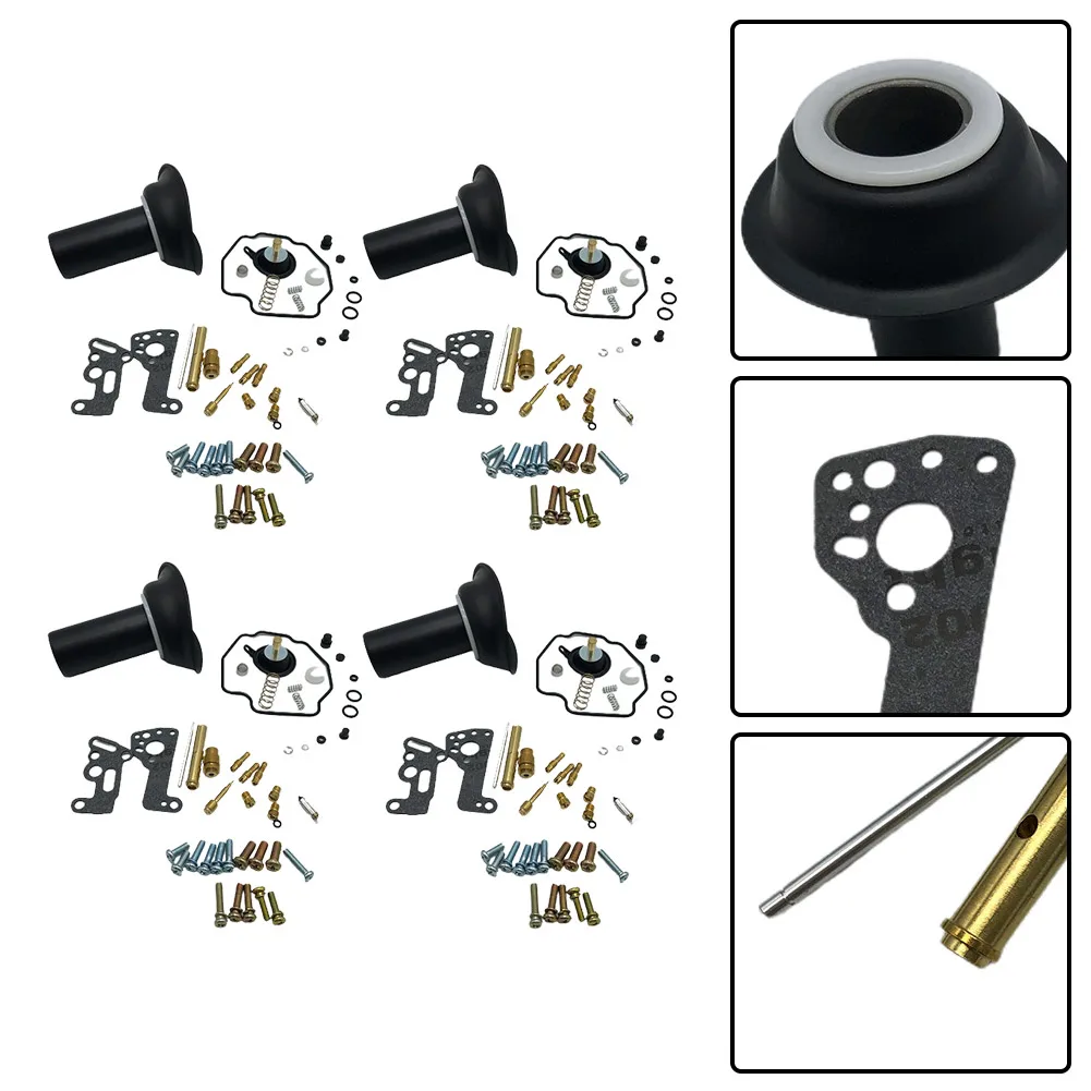 

For V-MAX 1200 Vmax 1985-00 Carburetor Repair Kit Rebuiuld Kit 4 Sets Accessories Air Cut-off Valve Plunger Replacement