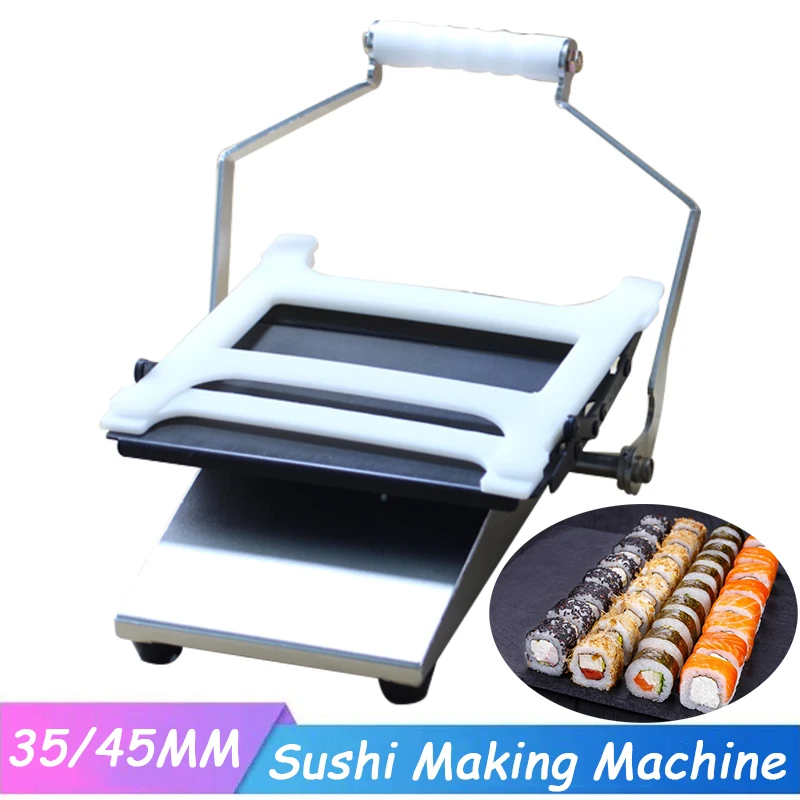 

Metal Multi-purpose Square Sushi Roller Korean Gimbap Making Forming Tool Rice Cucumber Strips Rolling Machine for Home Kitchen