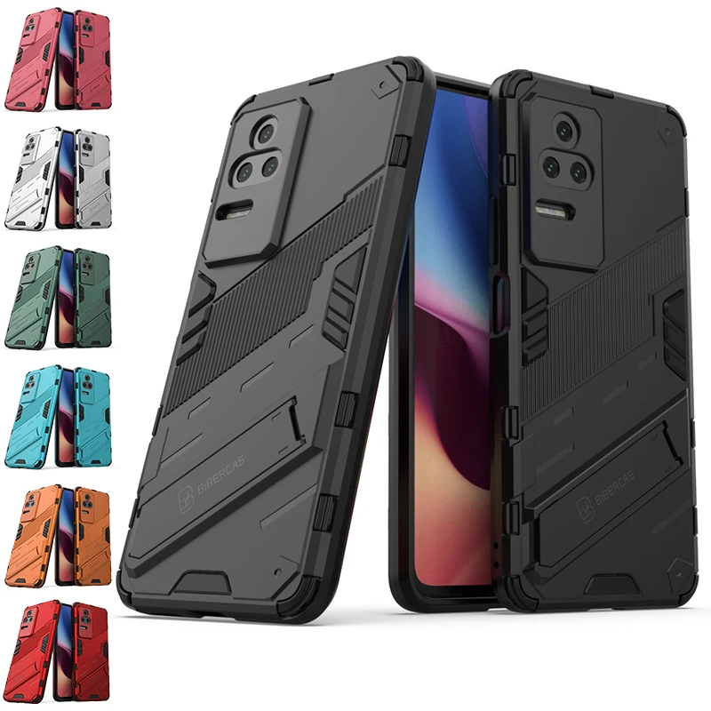 For Redmi K40S Case Cover Xiaomi Redmi K40S Capas New Back Kickstand Shockproof Holder Cover For Redmi K 50 K50 Pro K40S Fundas