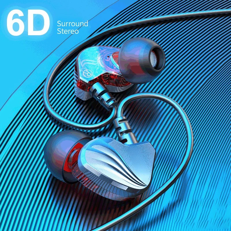 

2023New Wired Earphones In Ear For iPhone 3.5mm Earbuds Auriculares Sports HiFI Stereo Headset Gamer Handfree With Mic