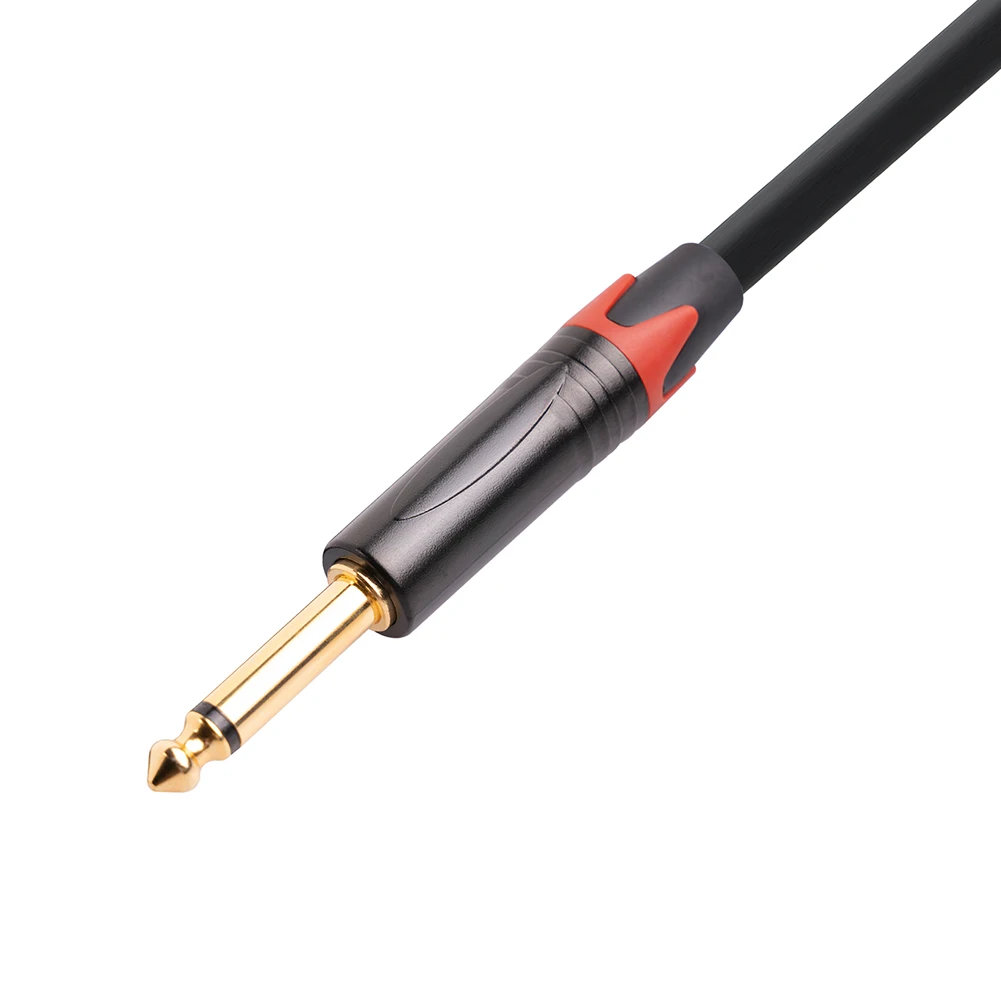 

Aux Cable 3.5mm To Double 6.35mm Audio Converter Cable TRS 3.5mm Male / TS 6.35mm Male Splitter Cable