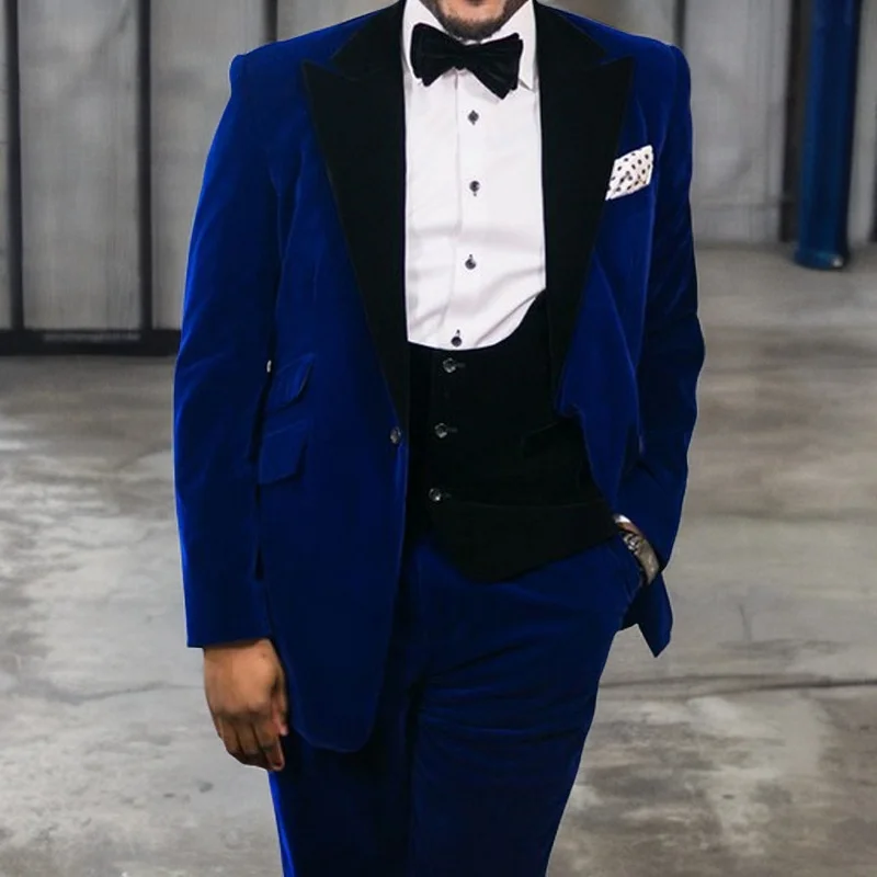 

Женский свадебный смокинг в стиле оверсайз из 3 предметов с черным заостренным лацканом, Мужская модная куртка, жилет, брюки 2023