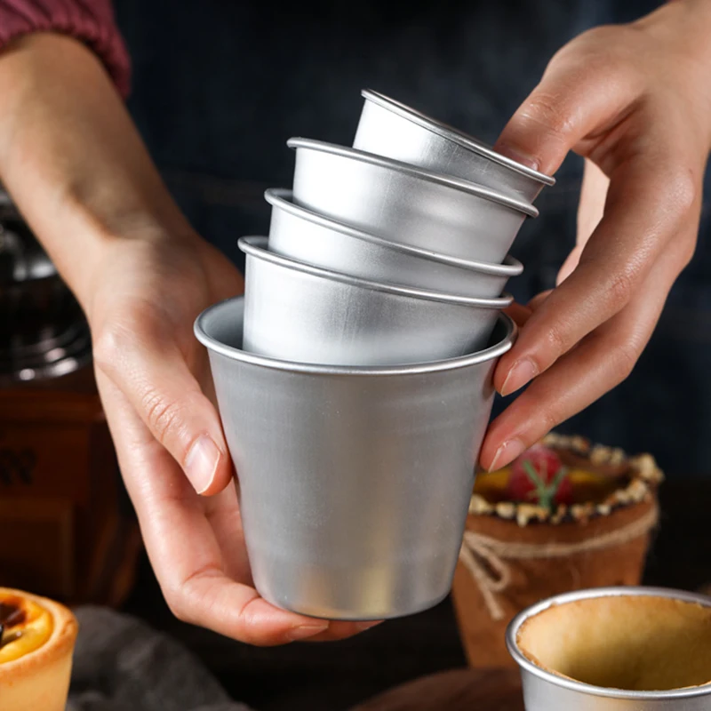 

nonstick baking cups metal aluminum baking form mould,5pcs/lot optional size pastry pudding mold Decorating tool cake mold