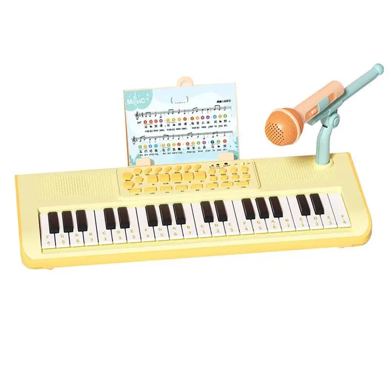 

Детский Электронный музыкальный инструмент, обучающая музыкальная игрушка для начинающих мальчиков и девочек, 37 клавиш