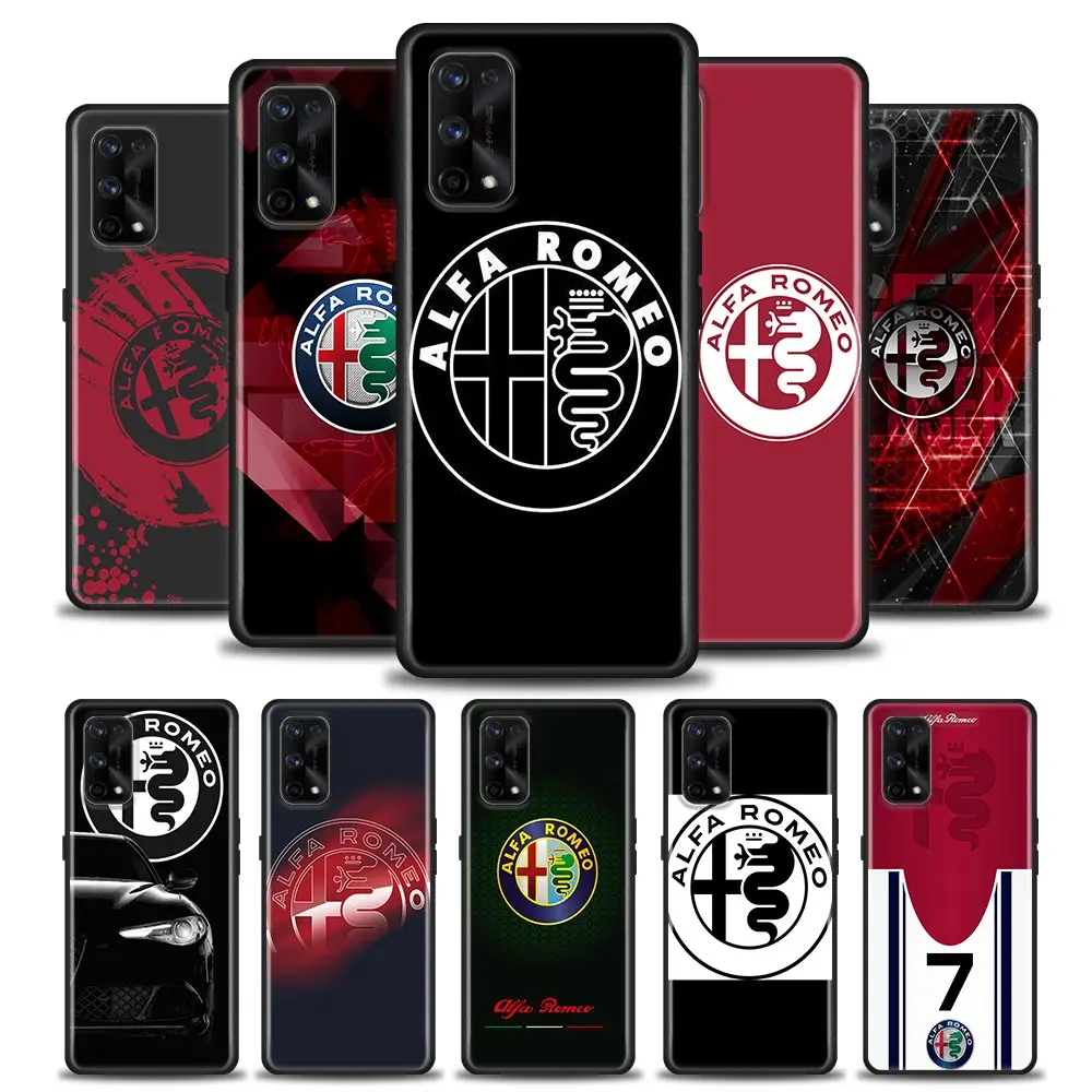 

Italy Sport Car Alfa Romeo Funda Case For Realme GT 2 Pro Neo2 NARZO 50 50I 50A 5G C35 C33 C31 C30 C21 C20 C15 V25 V15 Case Capa