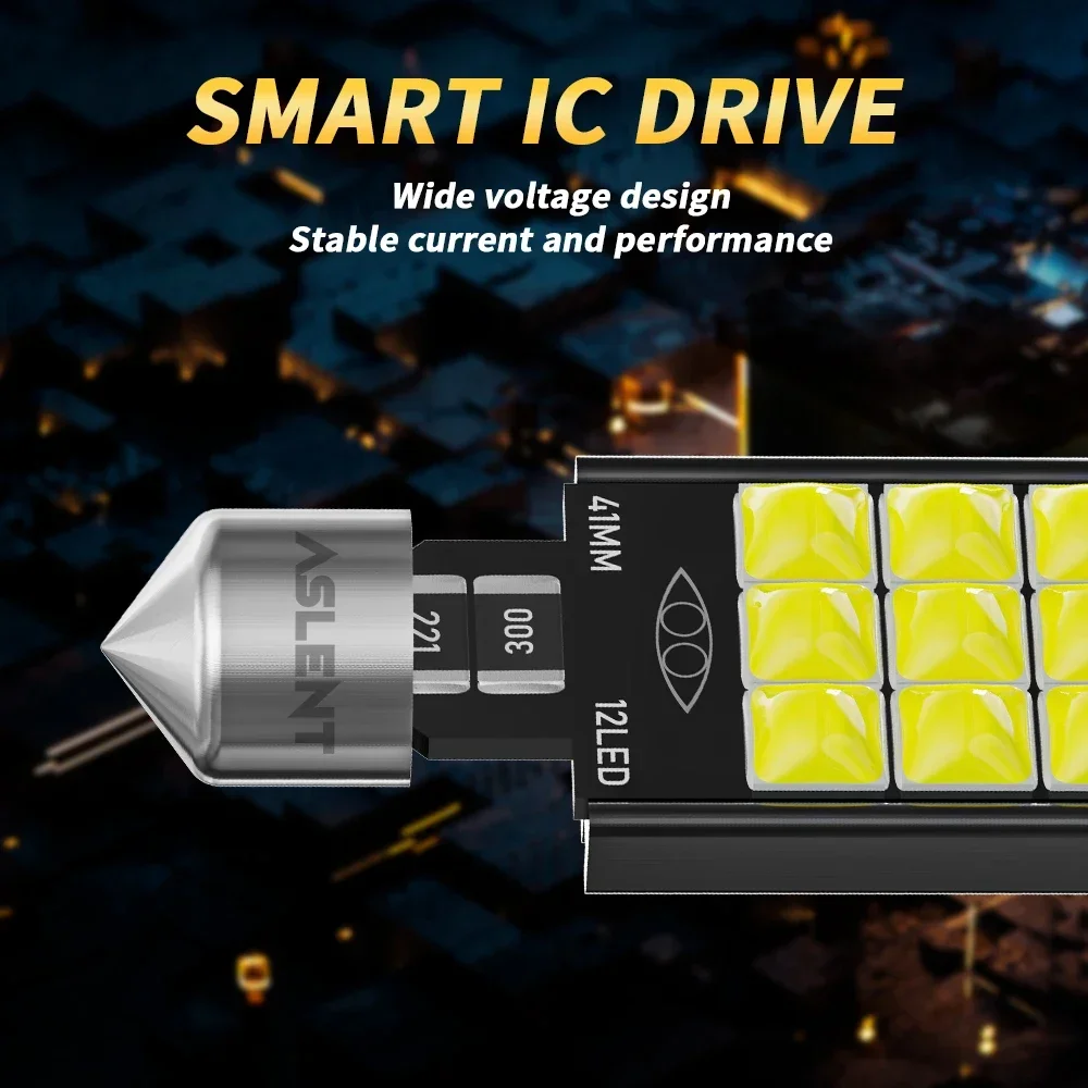 2X C5W LED C10W Canbus Festoon 31 мм 36 39 41 3030 3D Автомобильная лампа Внутренняя для чтения Лампа