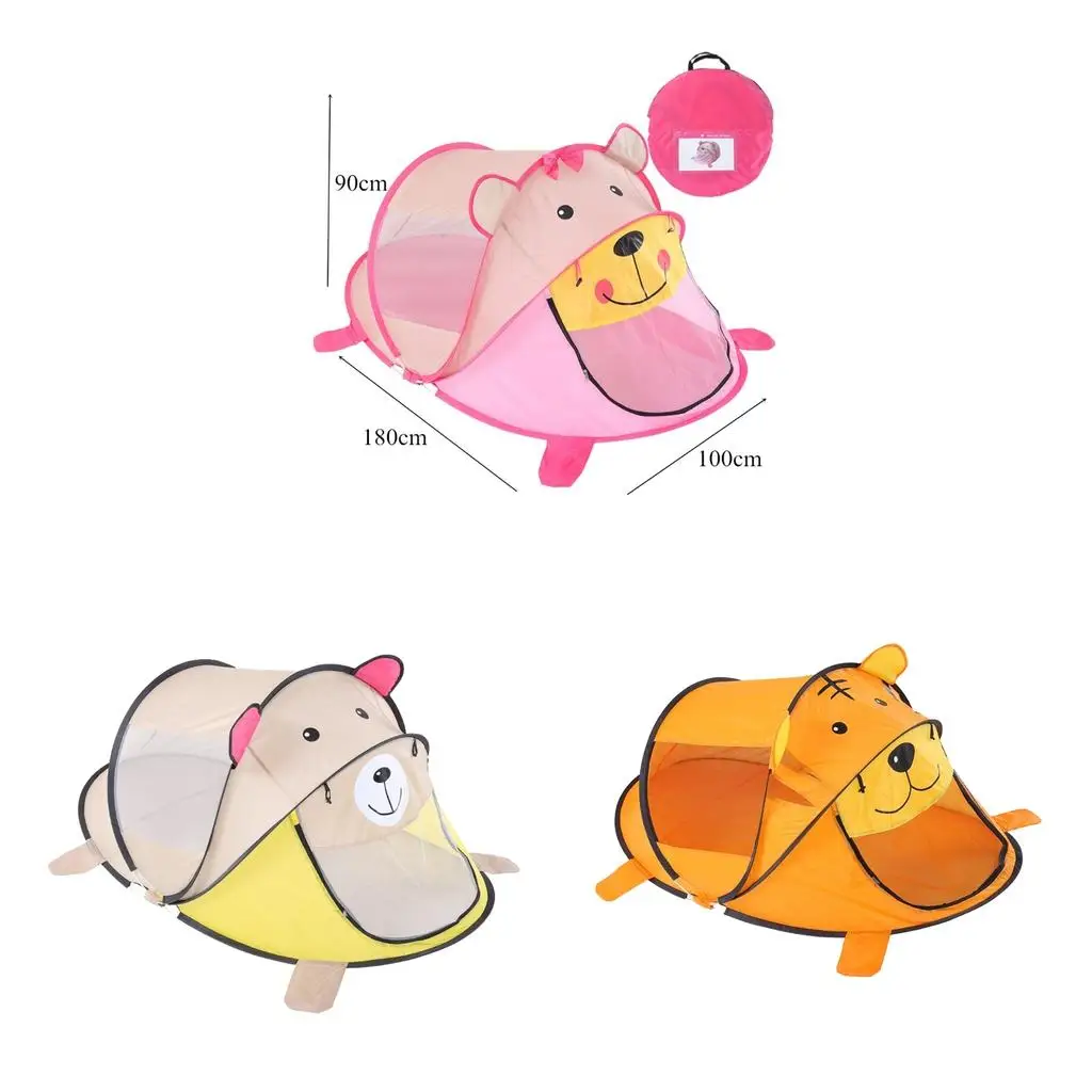 

Folding Baby Children Cartoon Castle Play Tent Use Outdoor Indoor Game Accs