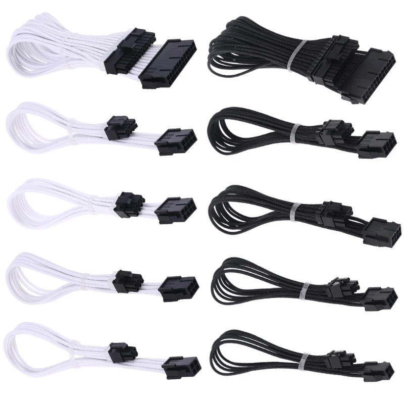 

Female-Male 18AWG Sleeved PSU CPU Extension Power Cord ATX Motherboard Cable