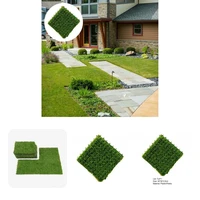 excellent no odor green color fairy artificial moss grass decorative turf tile simulation lawn turf garden grass rug