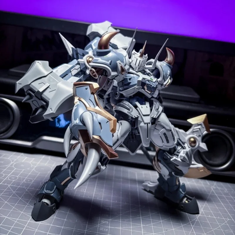 Фото SNAA Bedivere Rampage Lion модель 1/144, набор меха, рыцарь круглого стола, фигурка, когти, хвост, пушка, коллекционный предмет для подарка. №4
